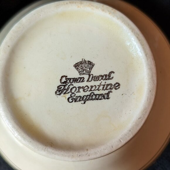 Vintage Crown Ducal Florentine Gold Band 2057 Fine China Creamer – c 1950s/1960s - Picture 4 of 5